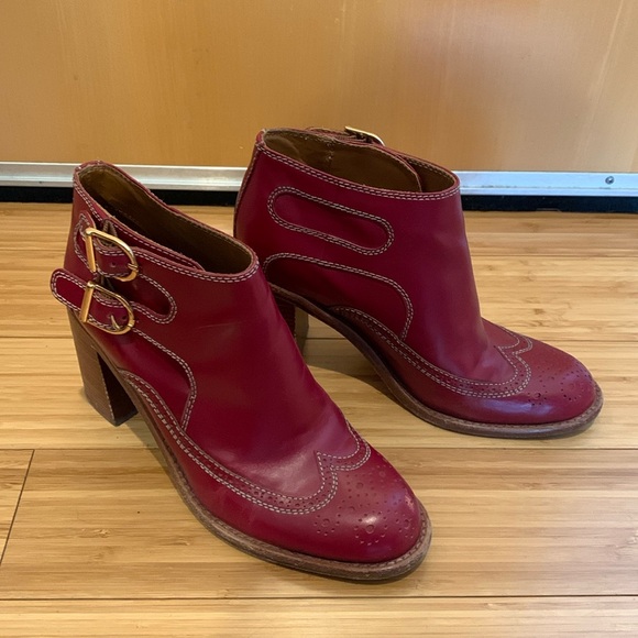 See by Chloe Burgundy leather ankle booties by - Picture 2 of 5